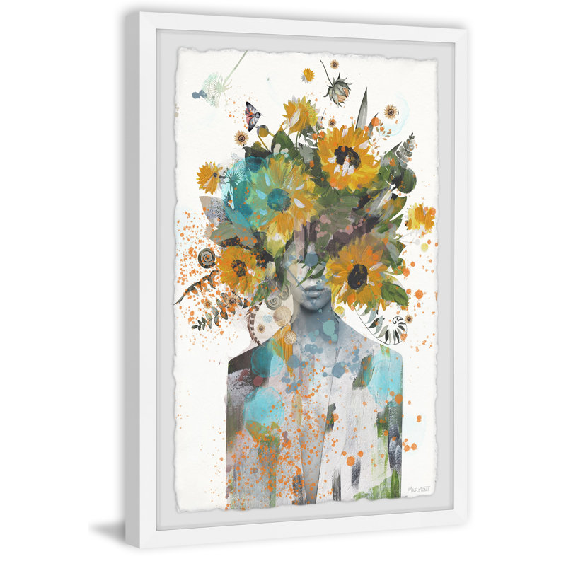 Sunflower Jewel by Marmont Hill - Single Picture Frame Painting, 91cm H x 61cm W