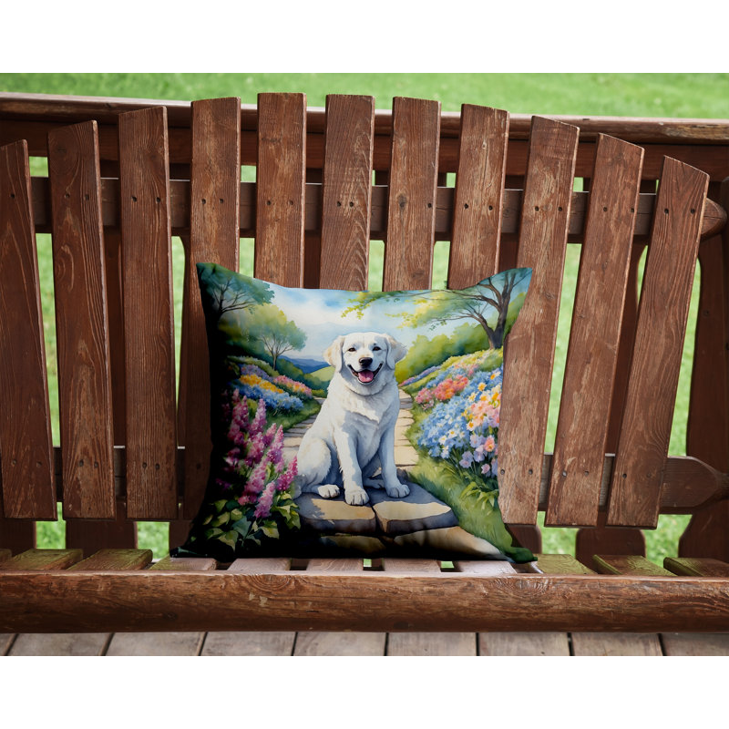 Coussin décoratif intérieur / extérieur Spring Path, H 14 po x l 14 po
