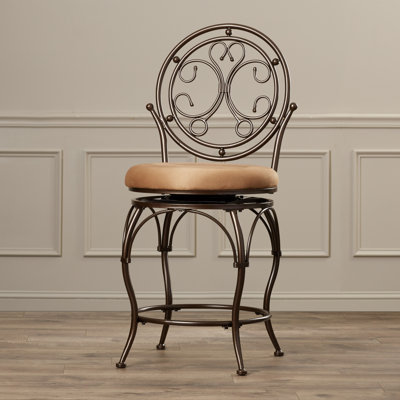 Gatsby Swivel Upholstered Counter Stool