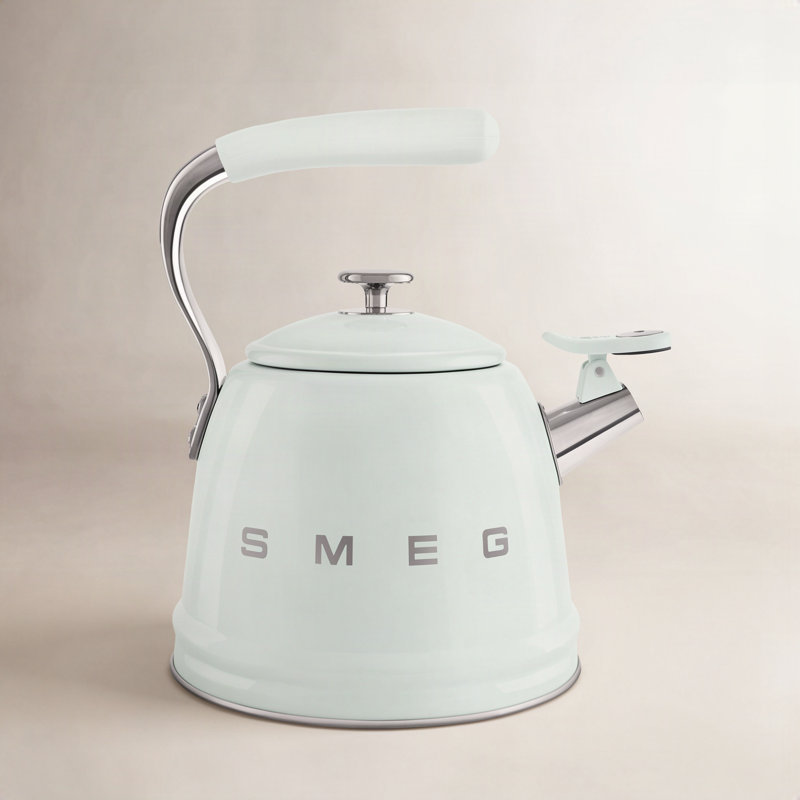 SMEG Whistling Stovetop Kettle, Pastel Green