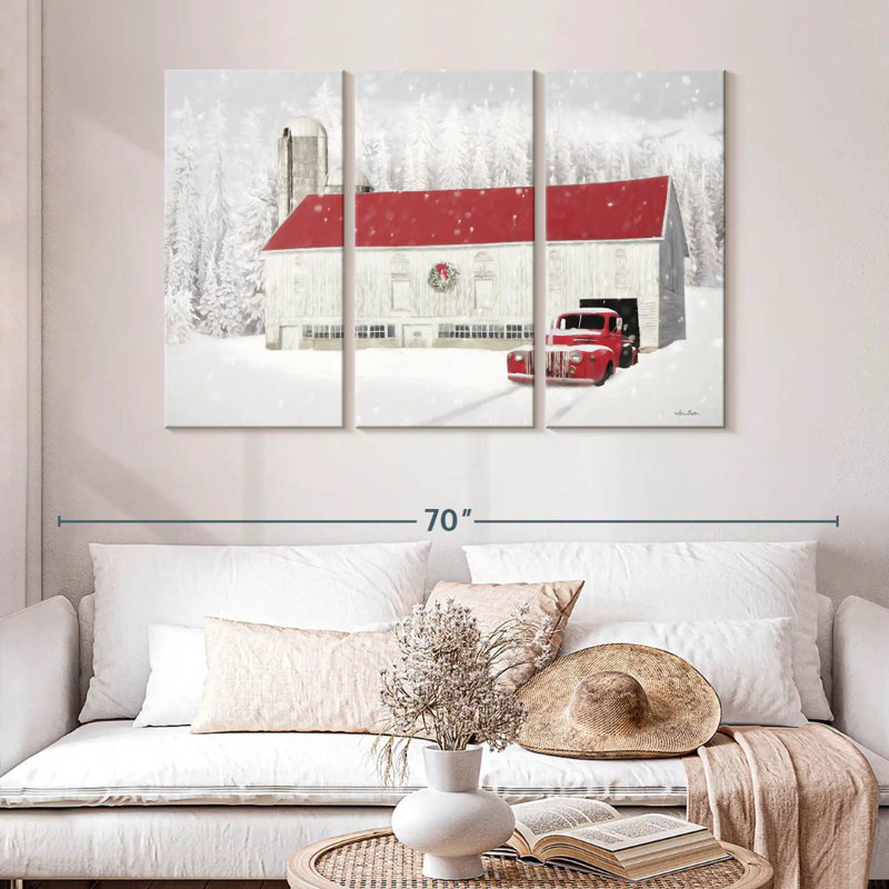 Lilie Wyoming Christmas Barn, H 32 po x l 50 po