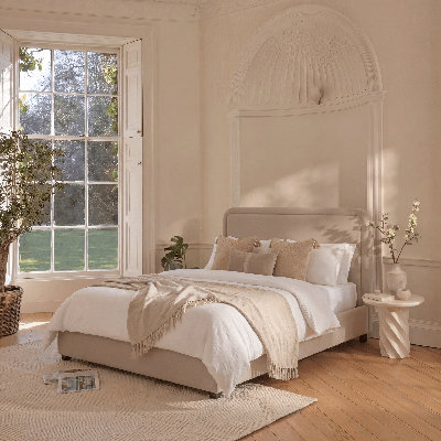 Upholstered Ottoman Lift Up Storage Bed