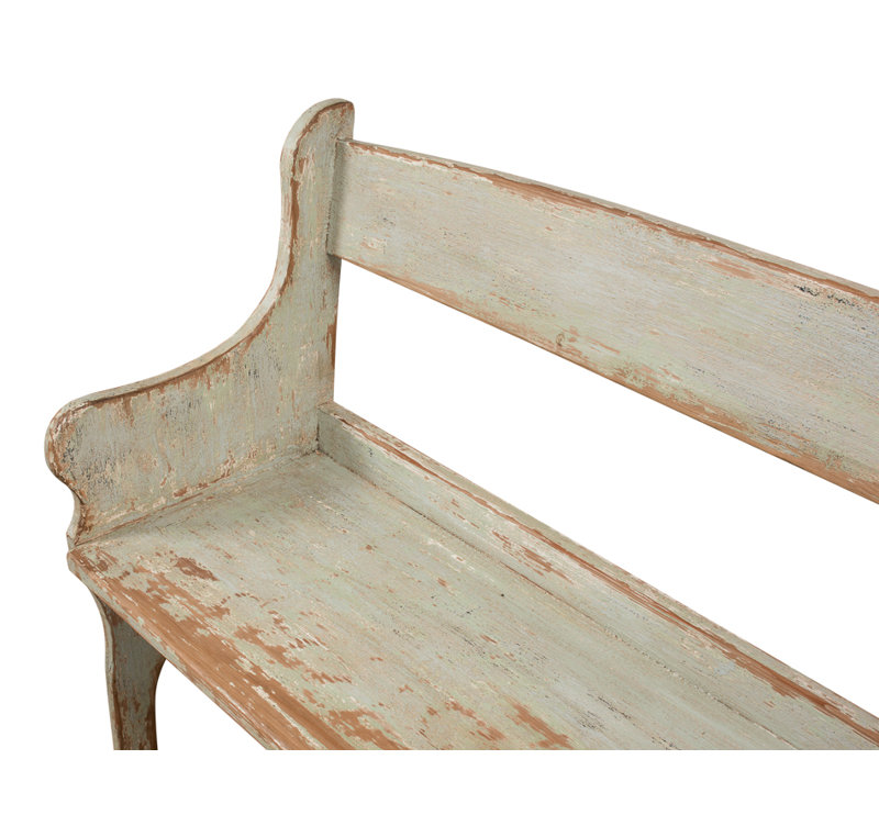 Arlo Solid Wood Bench, Green