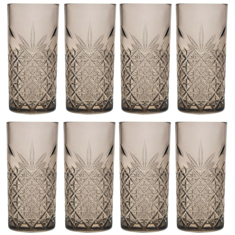 Nettleton 450ml Highball Glass, 8, Dark Grey