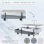 Table basse grise et blanche avec coffre de rangement modulaire et pratique