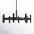 Cassi 16 - Light Wagon Wheel Chandelier in Black-35978324