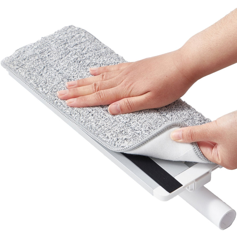 Gray Machine-Washable Spin Mop Pad Replacements, 2-Pack