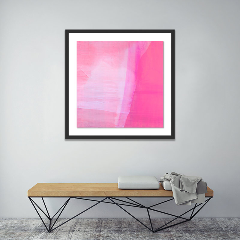 Rose Garden Print by Kim Whiteside, 24" H x 24" W x 1.5" D, Black