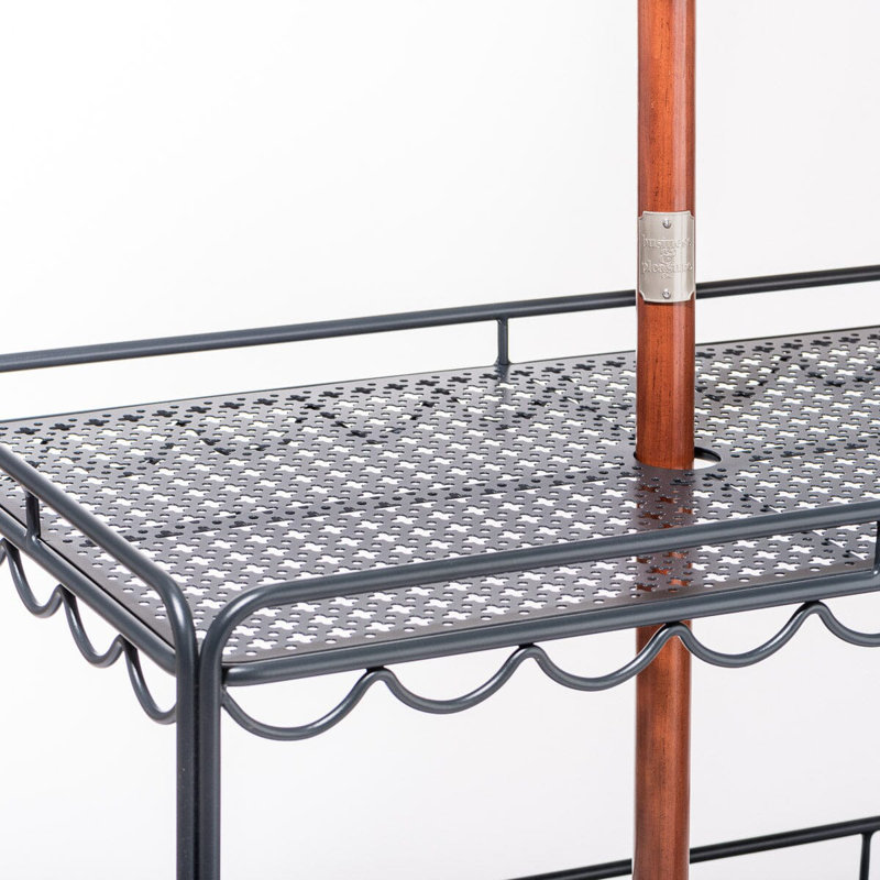 Al Fresco Bar Cart, Vintage Black