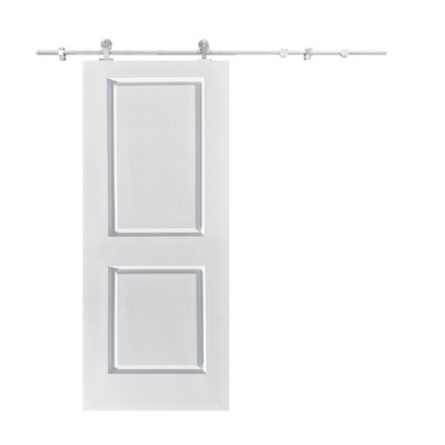 Calhome 80 in. H Barn Door with Barn Door Hardware