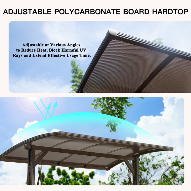 Balancelle avec support Gricel, 81.75"