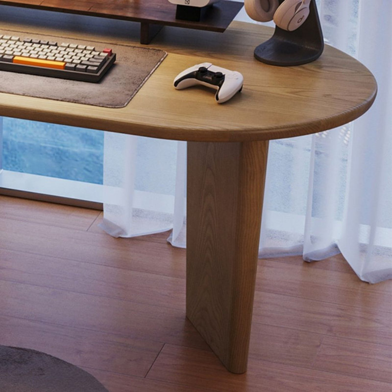 Bureau en bois massif Burlywood, 29.53" H x 70.87" W x 23.62" D