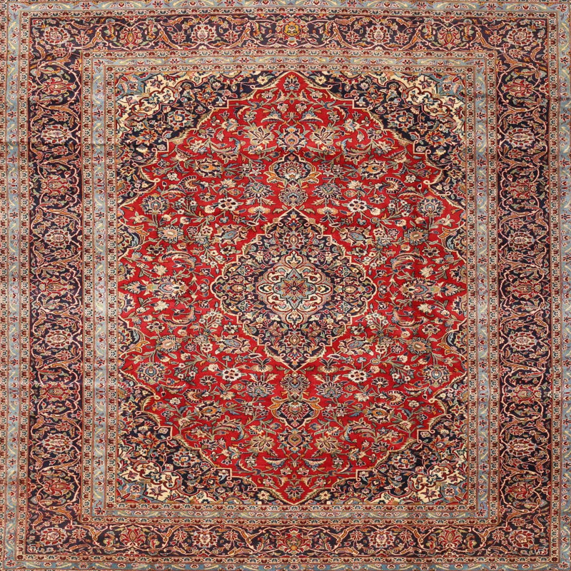 Yuri Performance Wool Oriental Indoor Rug, Round 7'