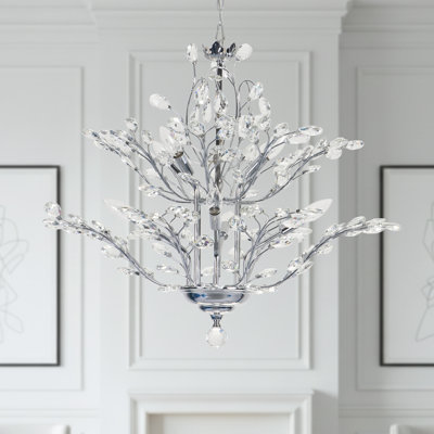 Grinstead 8 - Light Unique / Statement Empire&Classic / Traditional Chandelier With Crystal Accents