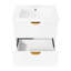 Meuble-lavabo mural moderne de 24 pouces avec 2 tiroirs - idéal pour les petites salles de bain-102299566