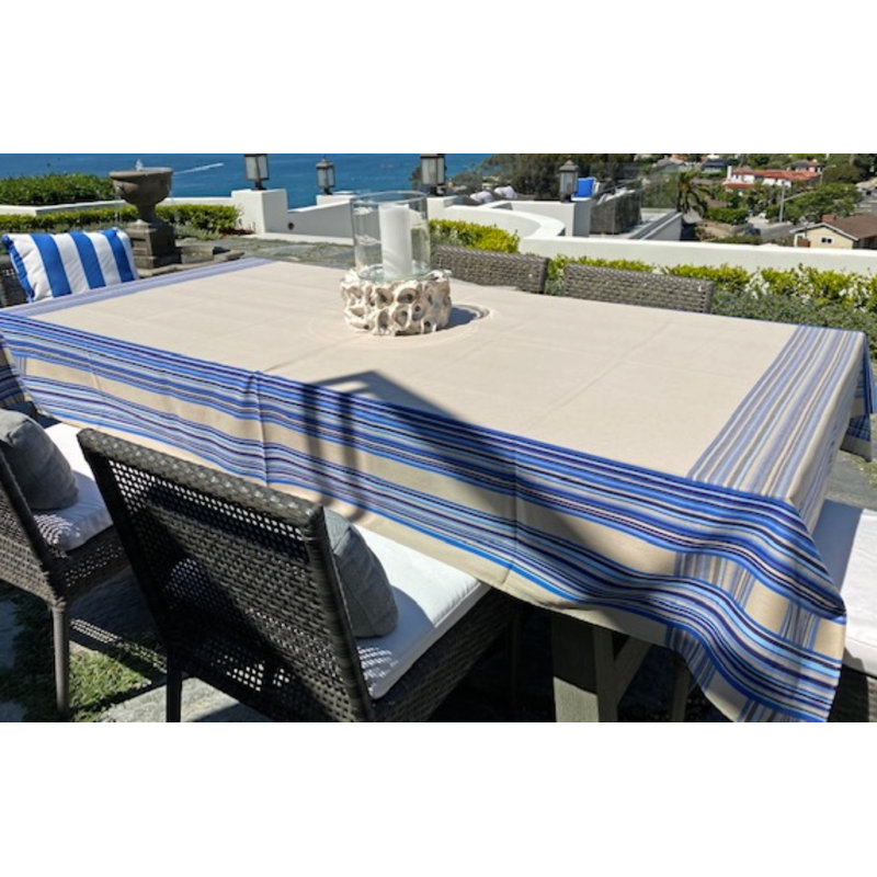 Nappe 100% coton à rayures Chirag