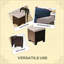 Ensemble de 2 cubes de repose-pieds d'extérieur-129914557