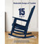Oversized Outdoor Rocking Chair, All-Weather HIPS Poly Patio Rocker, Heavy Duty 400 lbs Capacity, Big & Tall Comfort with 31" High Backrest for Porch & Backyard, Navy-1458457306