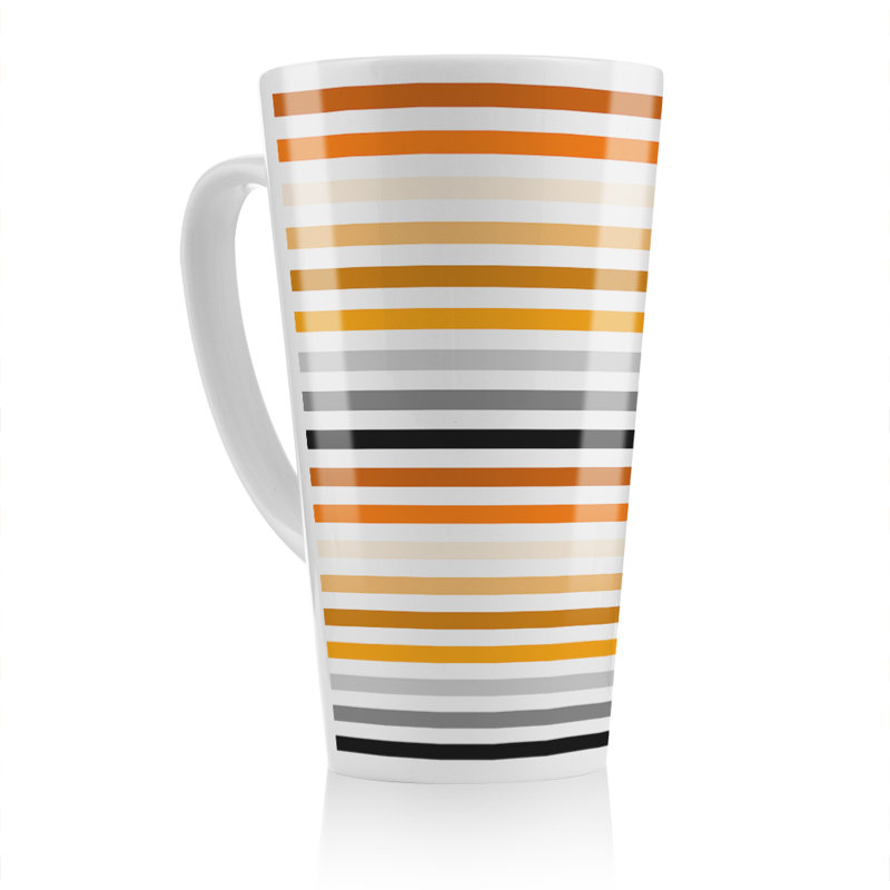 Striped Pattern Latte Mug