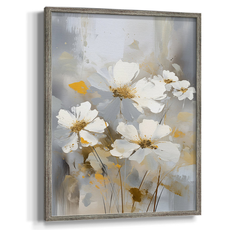 Reproduction encadrée FLORAL Series CD XXVII - bois massif, H 15 po x l 12 po