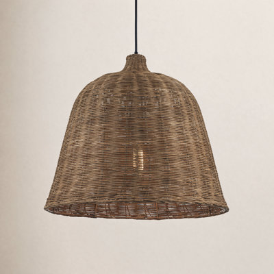 Webber Dimmable Rattan Single Light Pendant