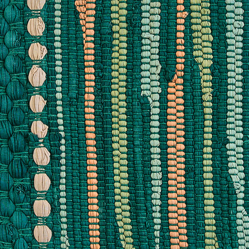 Rainforest Chindi Green Table Runner 13", 54" L x 13" W