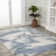 Ciasia Abstract Two-Tone Modern Blue/Cream Rug