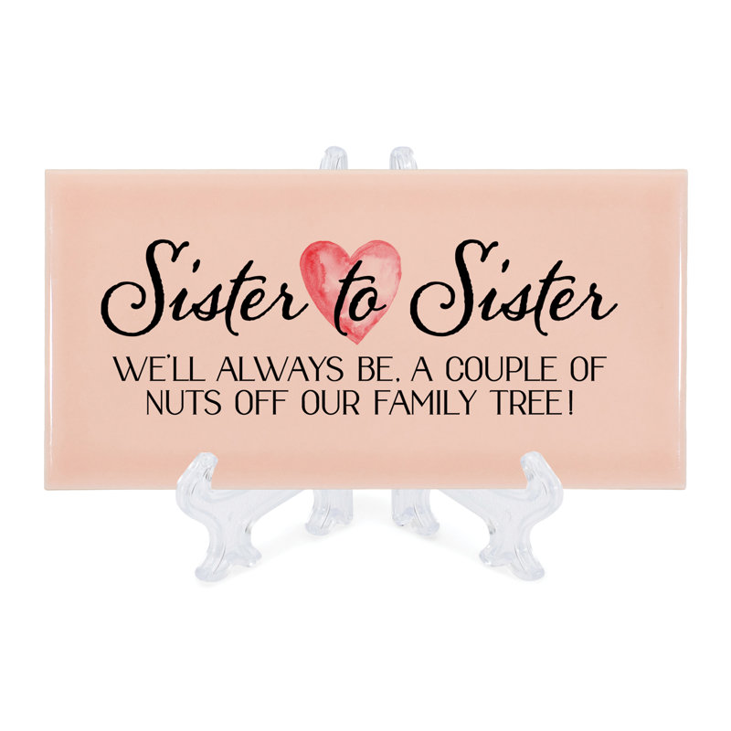 Plaque décorative Harmanjit Sister to Sister Blush