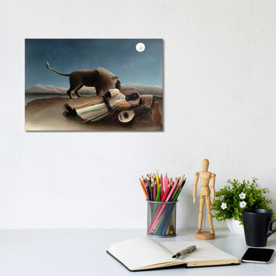 The Sleeping Gypsy, 1897 by Henri Rousseau - Wrapped Canvas Print