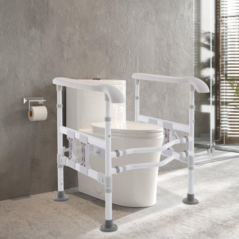 Rails de sécurité réglables pour toilette