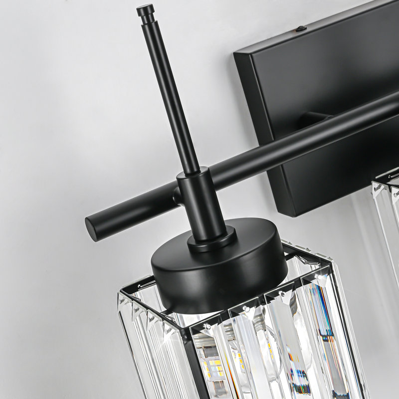 Éclairage de meuble-lavabo à intensité variable Edgars, Noir, 3