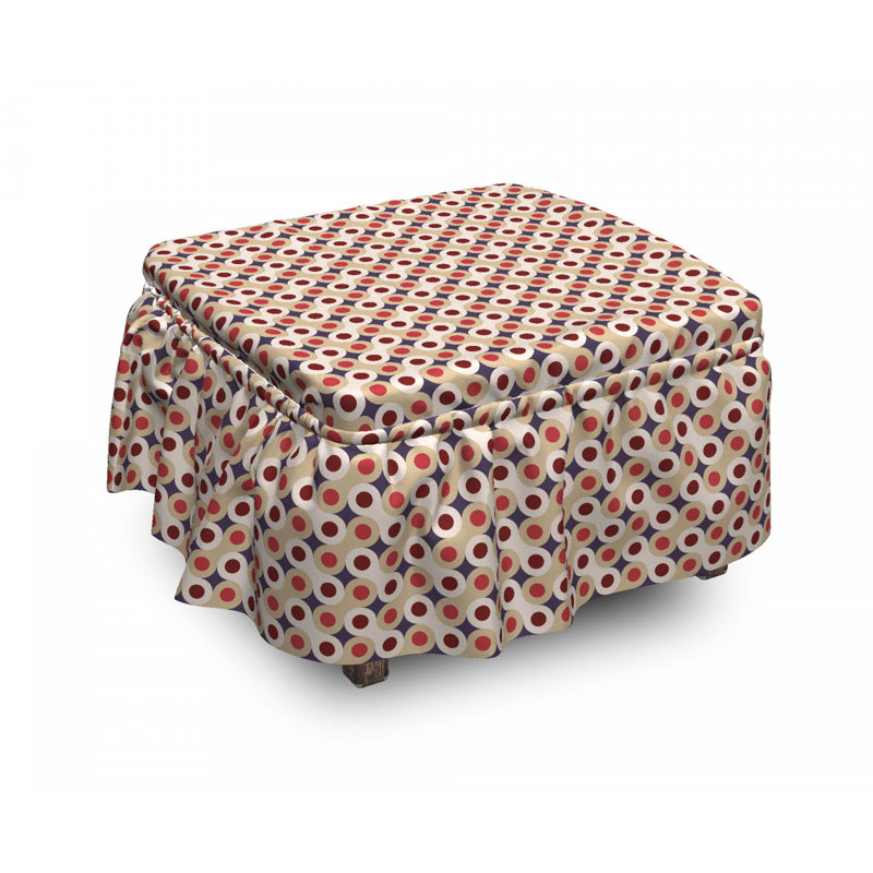 Housse pour repose-pieds abstract clé motif