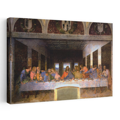 The Last Supper, 1495-1498 Classic Contemporary Wall Art Print by Leonardo Da Vinci - Wrapped Canvas Print