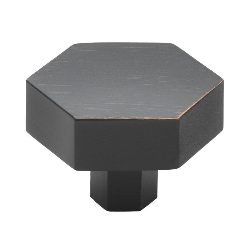 Geometric Knob, Oil Rubbed Bronze