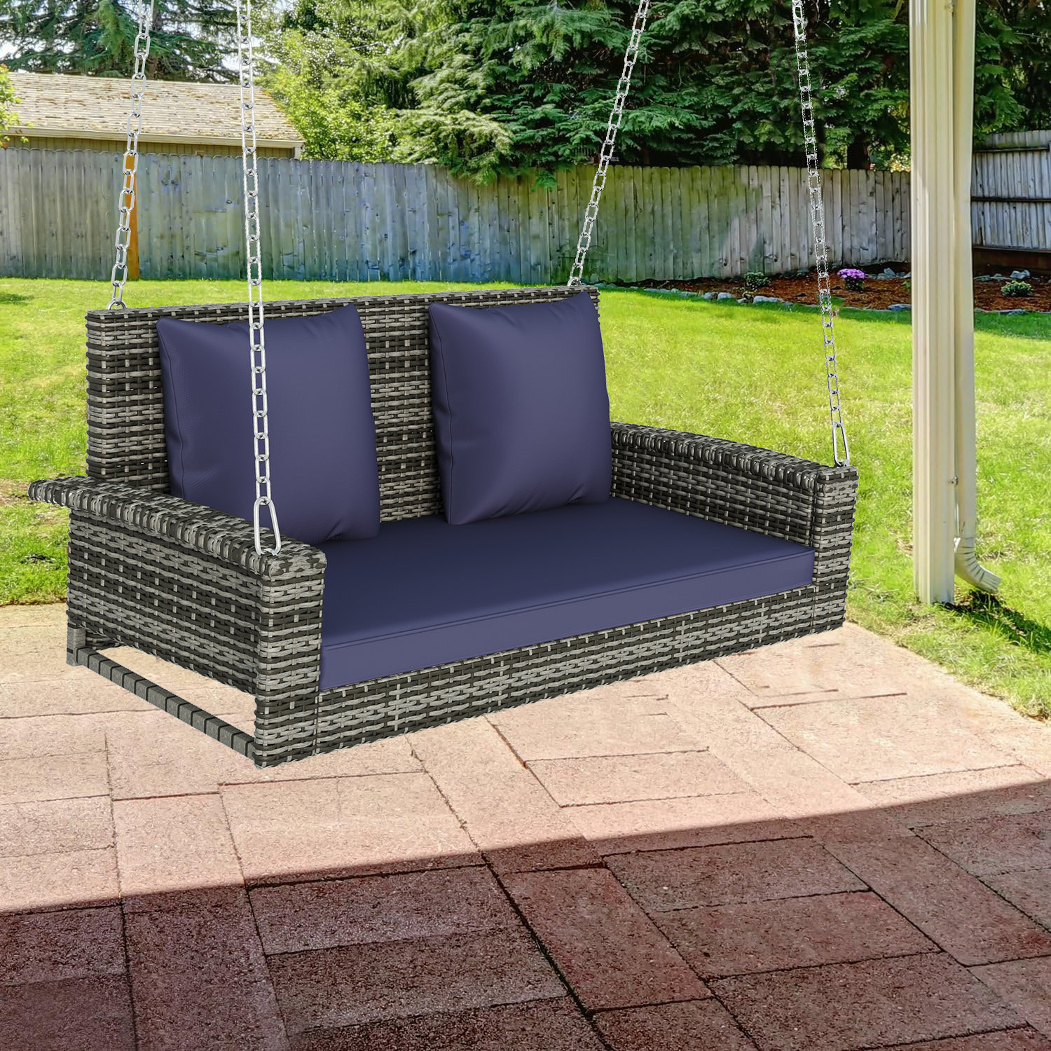 Ebern Designs Adalade 2 Person Porch Swing | Wayfair