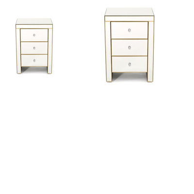 Table de chevet Tia Gold (ensemble de 2)