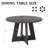 5 Piece 47'' Round Dining Table Set For 4, Farmhouse Kitchen Table With 4 Boucle Modern Dinning Room Chairs-657348985-657348935