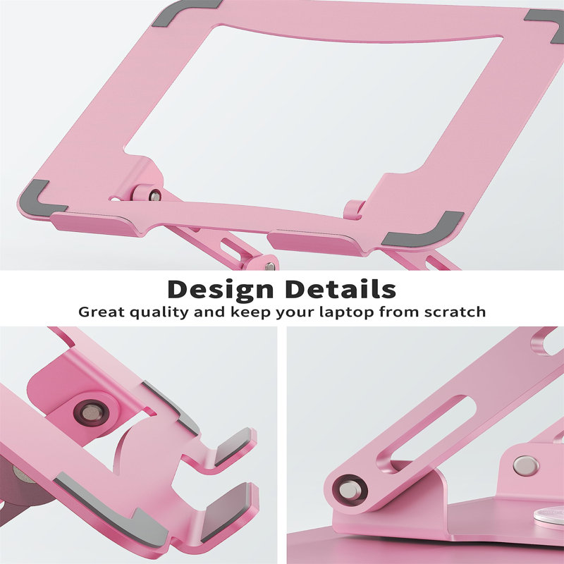 Metal Stackable Monitor Stand, Pink