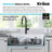 KRAUS Bellucci Workstation 33 in. Single Bowl Kitchen Sink with WasteGuard™ Garbage Disposal-63304371