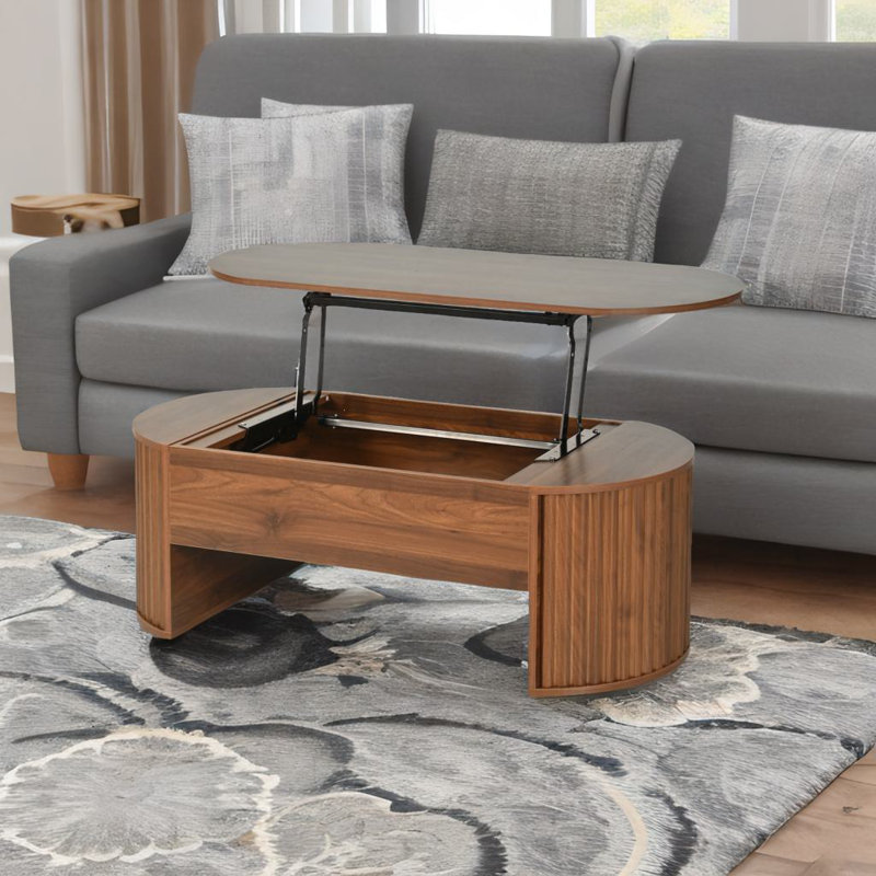 Table basse à plateau relevable