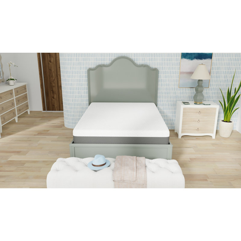 Omne Fria 10 Inch Twin Medium Firm Mattress With Cooling Cover, Twin