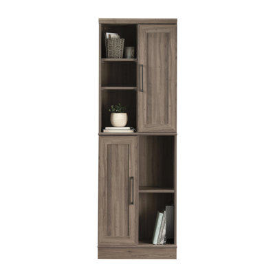 Versatile Storage Cabinet, Brown Gray, Various Spaces, Adjustable Shelves, Doors, , Base, Compact Size, Simple To Install, Organization Gray Cabinet For Bathroom, Kitchen, Office Or Laundry,