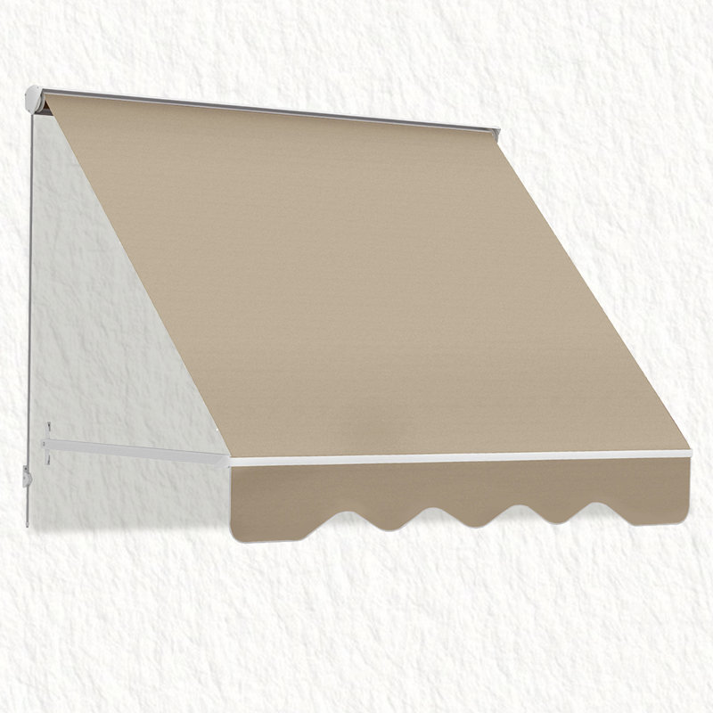 6' Drop Arm Retractable Awning - Sun Protection, Aluminum Fasteners, Ideal For Outdoor Living