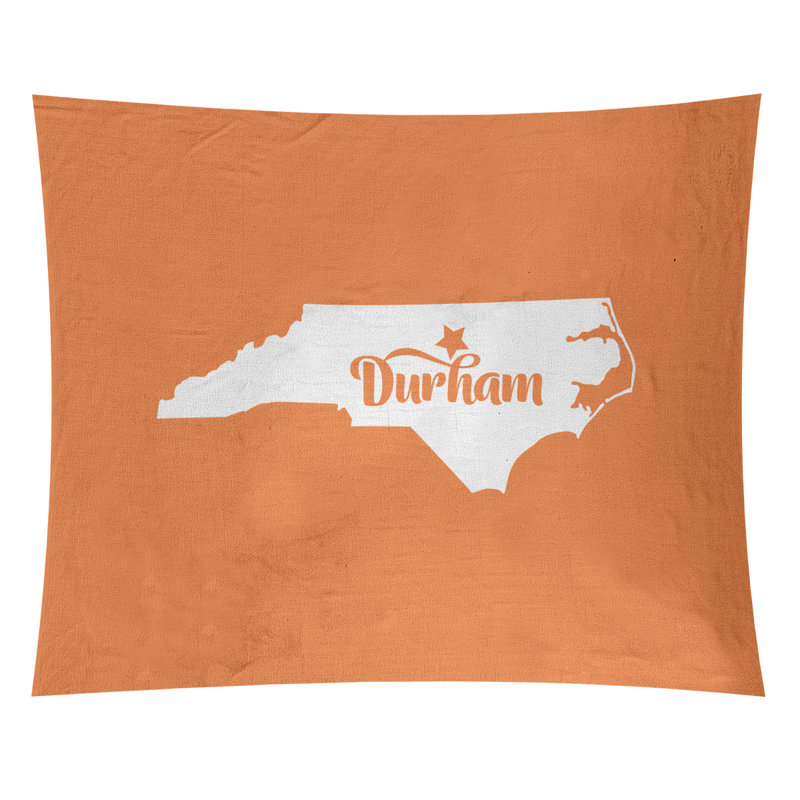 Tapisserie Durham North Carolina, H 51 po x l 60 po, Orange