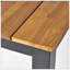 Table de salle à manger rectangulaire pour l'extérieur, table de patio en bois d'acacia de L 71 po, table bistro de ferme pour la cour, le jardin, le bord de la piscine, la terrasse