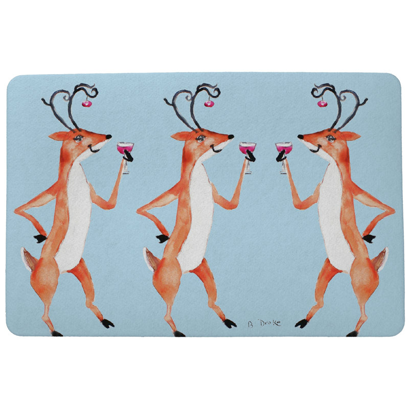 Tapis de porte antidérapant Connor, Rectangle 1 pi 6 po x 2 pi 2 po