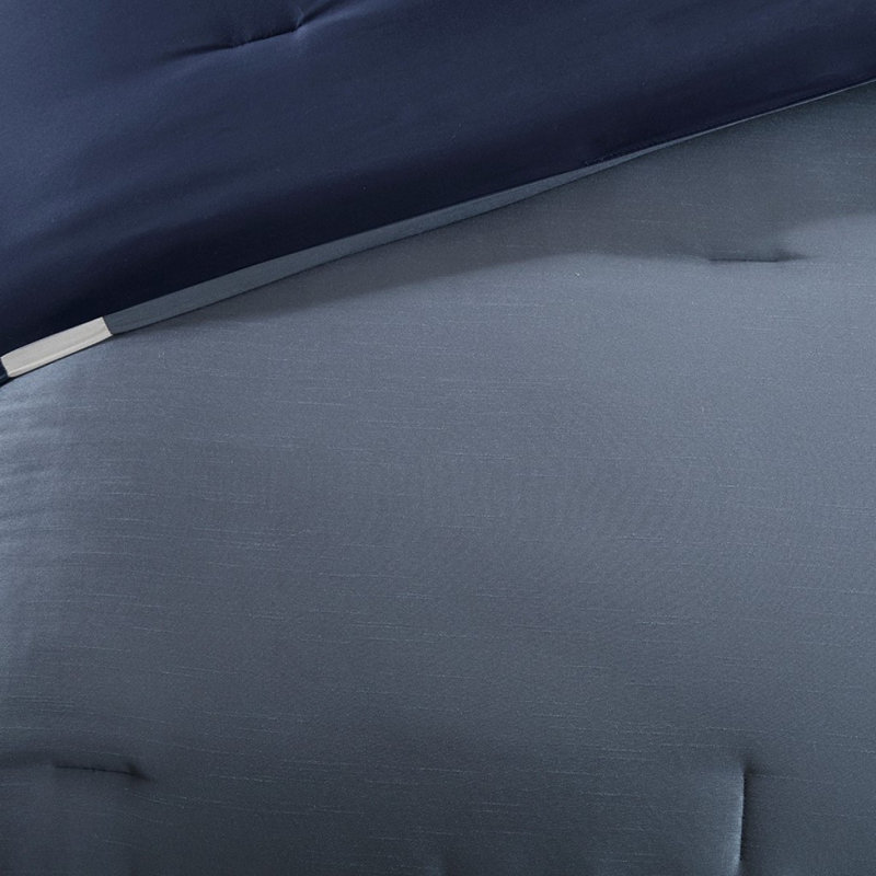 7 Piece Comforter Set Navy King, King Comforter + 6 Additional Pieces