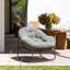 Fauteuil Papasan berçant surdimensionné pour patio-1856238040