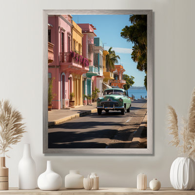 Cuba Cienfuegos Pearl Of The South II - Cuba Landscape Framed Canvas Print Wall Art