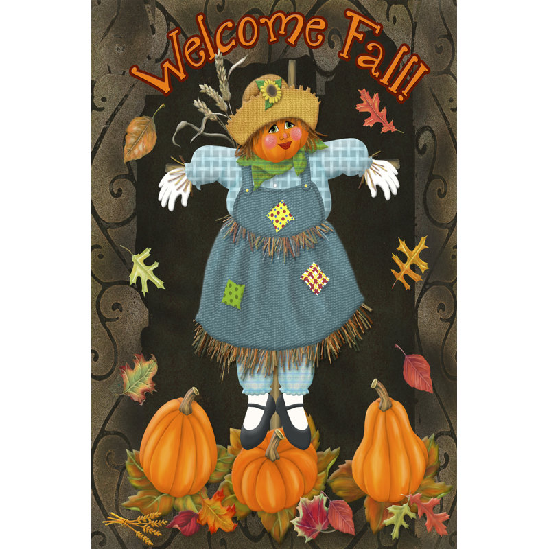 Fall Scarecrow II by Sue Ditzian - Wrapped Canvas Print, 46cm H x 30cm W 